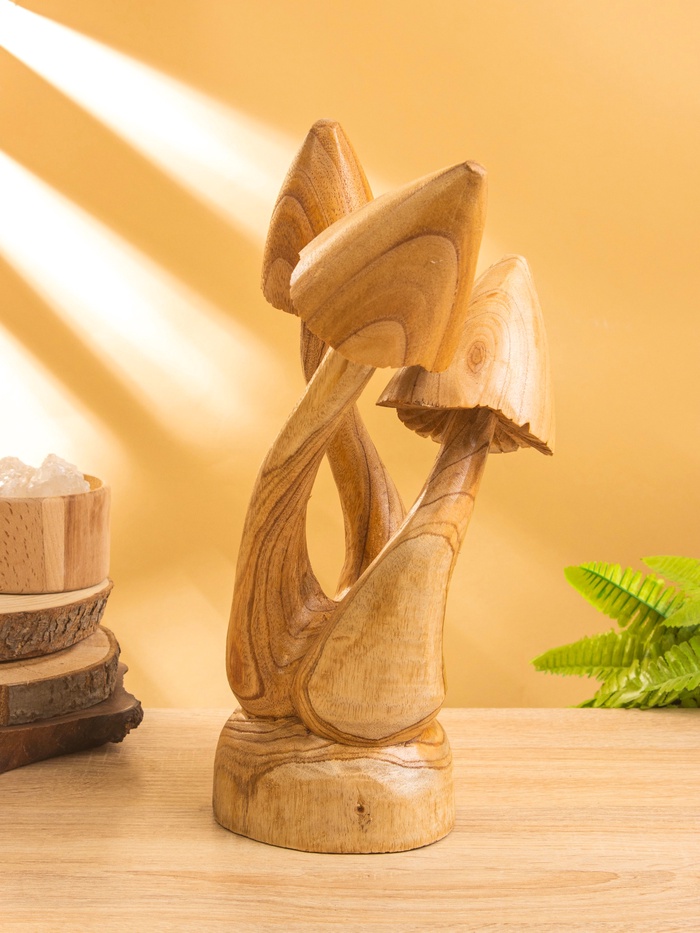 Сувенир «Грибочки», 15×15×36 см, дерево